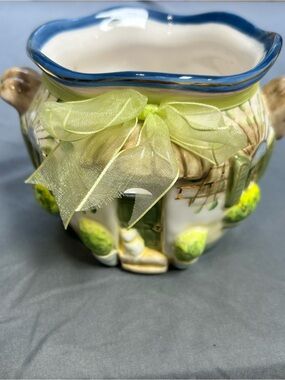 Vintage Home Interiors Cottage House Fairy Candle Holder Tea Light Ceramic